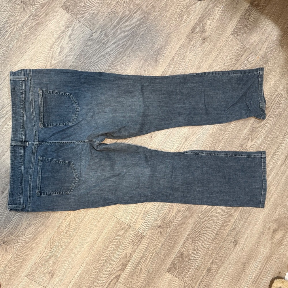VTG Merona Women's Size 18R Blue Low Rise Bootcut Denim Jeans Pants Y2K p - Picture 2 of 8